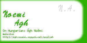 noemi agh business card