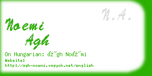 noemi agh business card